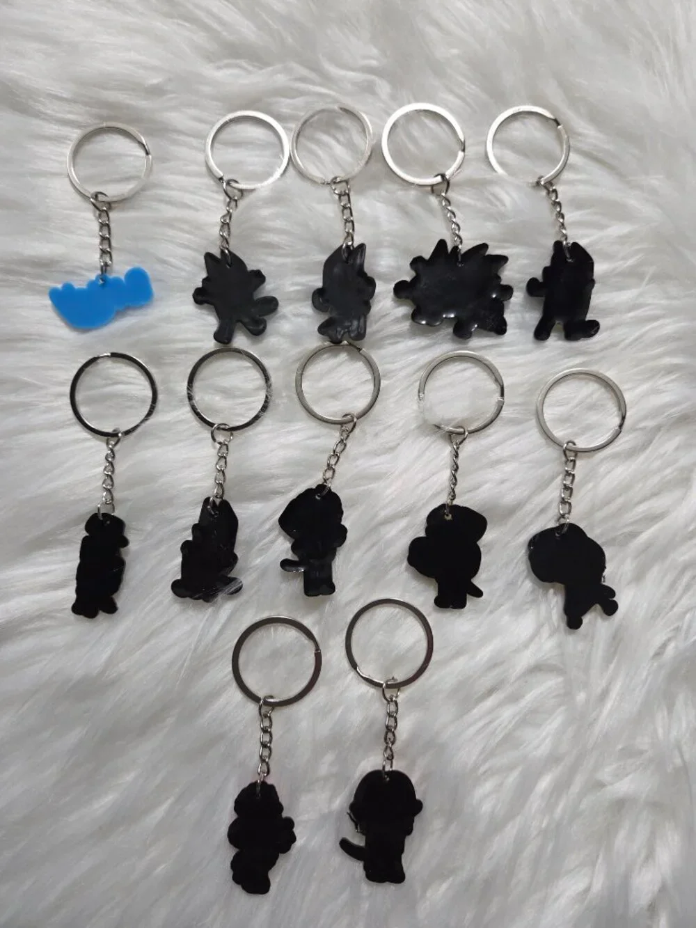 Set of 12 Bluey Keychains